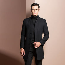 Load image into Gallery viewer, 2019 new men&#39;s high quality casual fashion jacket winter men&#39;s long section slim coat wool coat coat windbreaker jacket