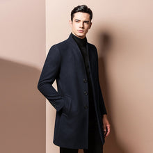 Load image into Gallery viewer, 2019 new men&#39;s high quality casual fashion jacket winter men&#39;s long section slim coat wool coat coat windbreaker jacket