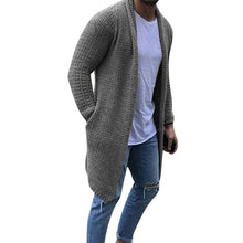 Load image into Gallery viewer, Men Cardigan Sweater Men Long Sleeve Solid Sweater Coat Winter Autumn Slim Fit Overcoats Cardigans Knitwears Knitted Streetwears