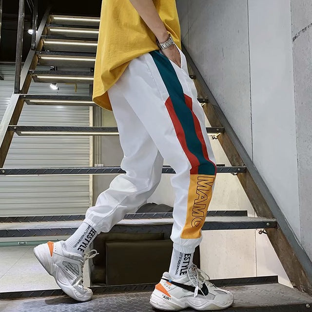 Hip Hop Streetwear Men's Splice Joggers Pants Fashion Men Casual